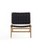 Manhattan Comfort Maintenon Leatherette Accent Chair in Black with Nature Feet ACCA03-NA - alternate 6